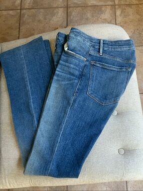 Frame Denim Medium Blue Le Crop Mini BootJeans size 26